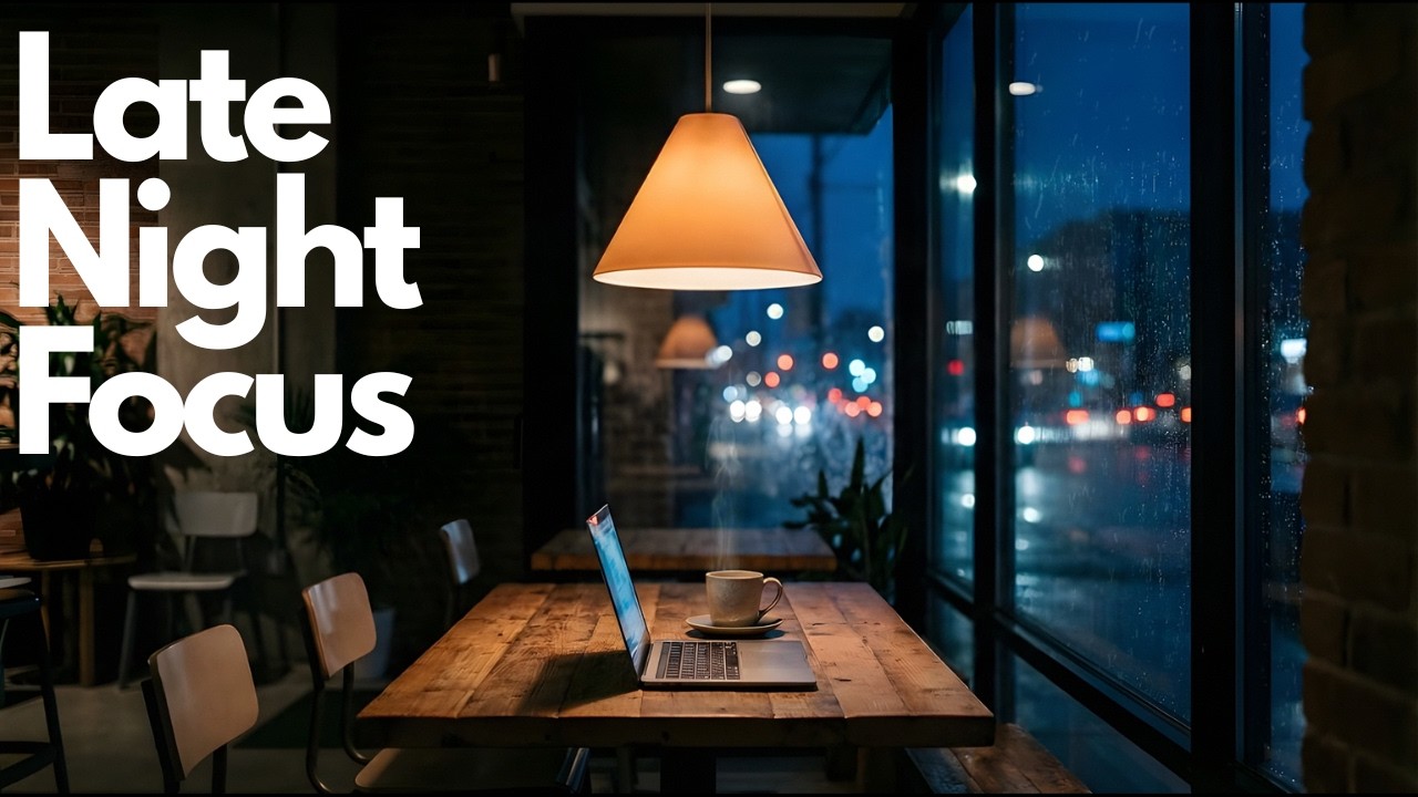 Late Night Window Smooth Jazz R&B | Focus Music for Work & Study