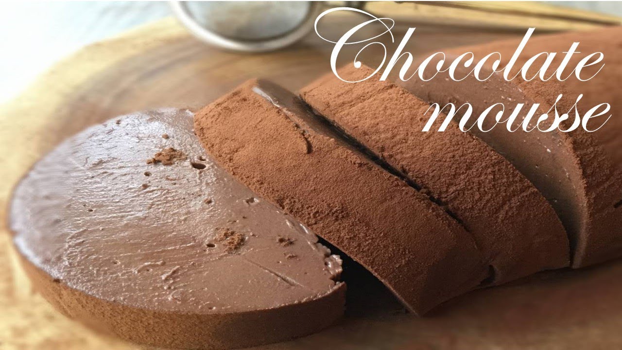 卵なし簡単チョコレートムース・ケーキの作り方～Chocolate mousse cake asmr cooking