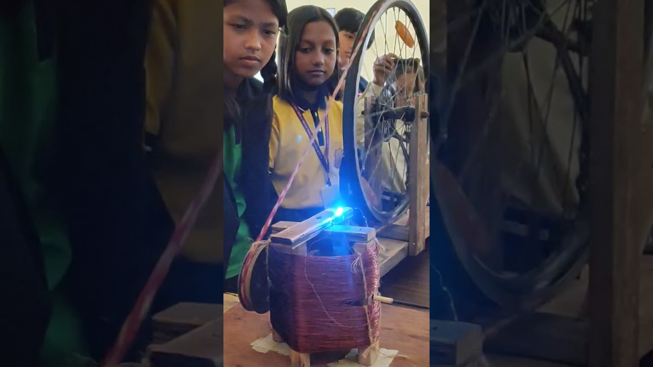 Electricity Generator School Project | Physics Project Electricity Generator | Physics Model | PWP