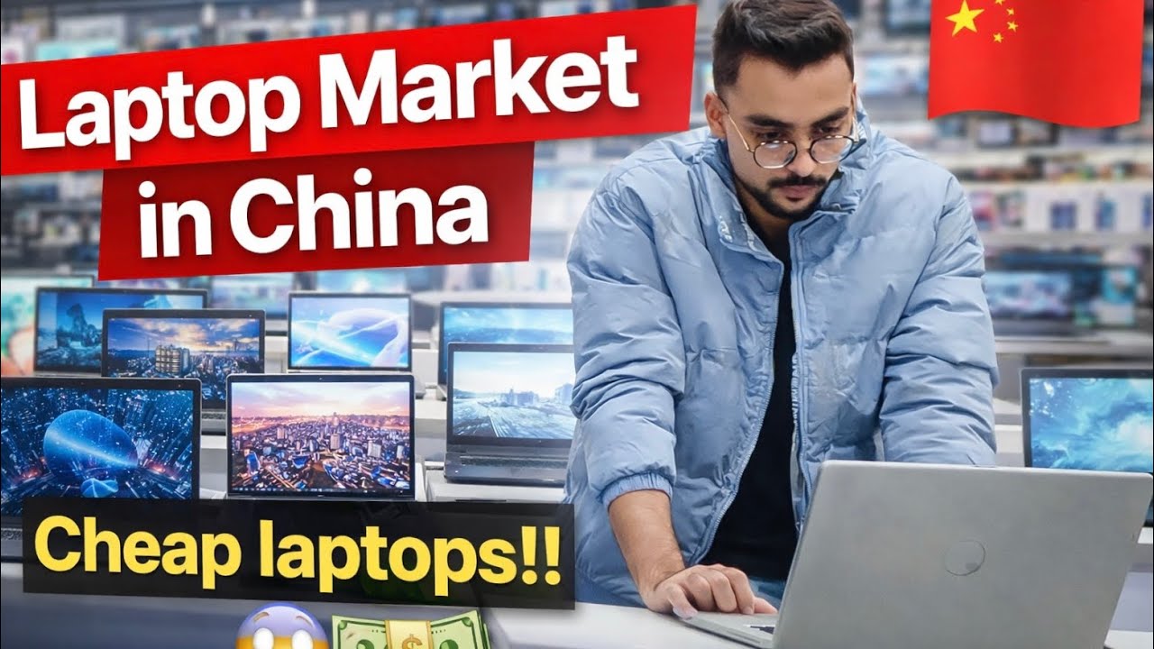 Laptop Market in China🇨🇳 | 3 laptop liye! | Anas Can Vlog
