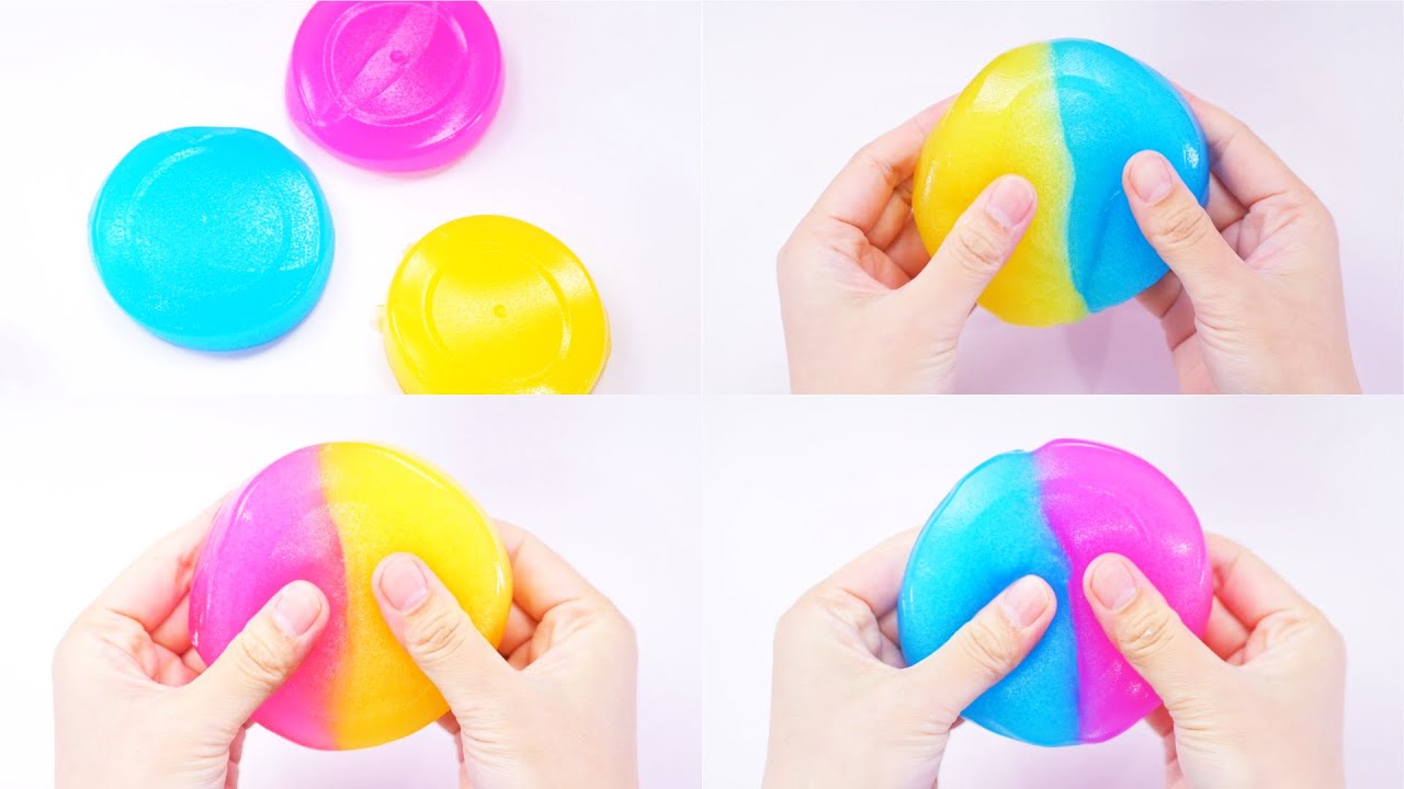 【ASMR】アイシースライムを混ぜる Icee Slime Mixing【音フェチ】