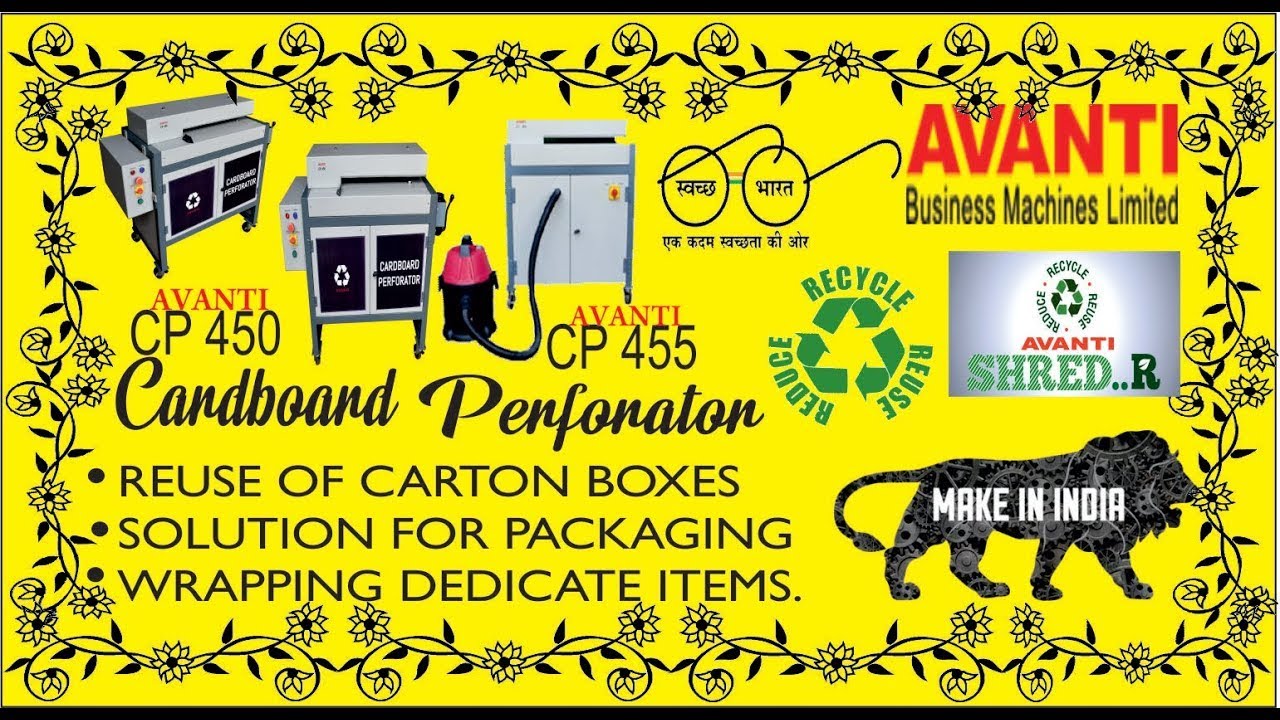 CARDBOARD PERFORATOR & SHREDDER | AVANTI CP 450 |