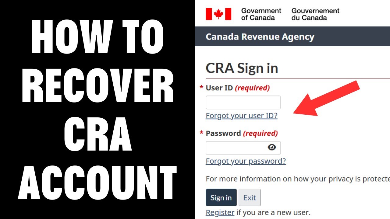 How To Recover CRA Account 2025 | How To Reset CRA Login Password