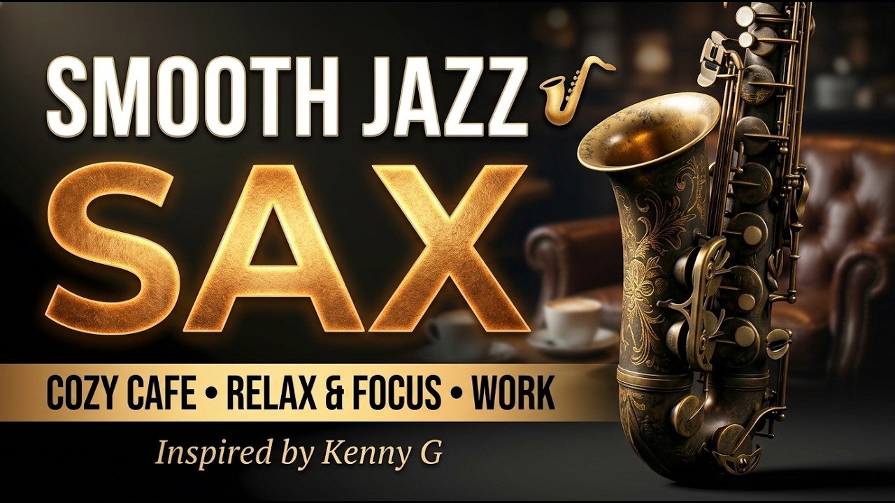 Smooth Saxophone Jazz 🎷 10 Hours of Cozy Cafe Lounge Music for Relax & Focus | Kenny G Style