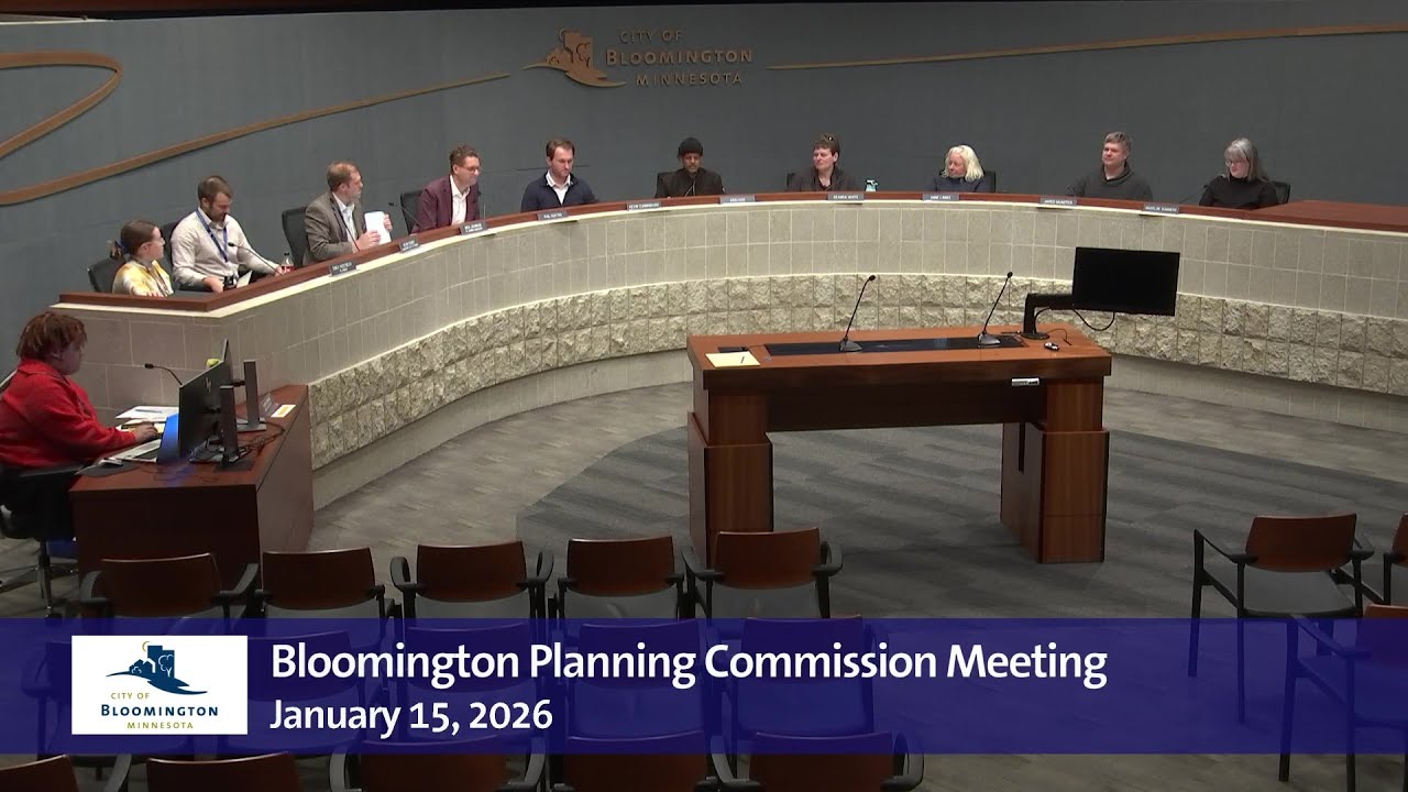 January 15, 2026 Bloomington Planning Commission Meeting