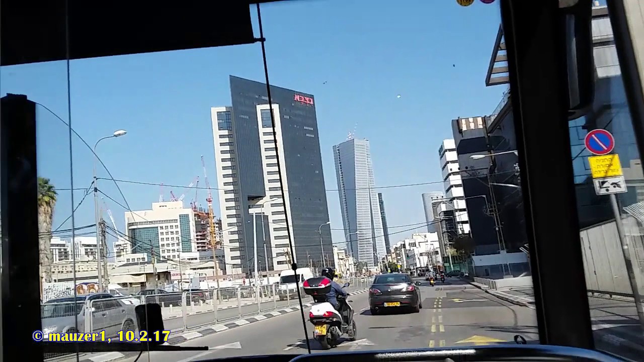 Riding route 189 in Tel Aviv 10.2.17