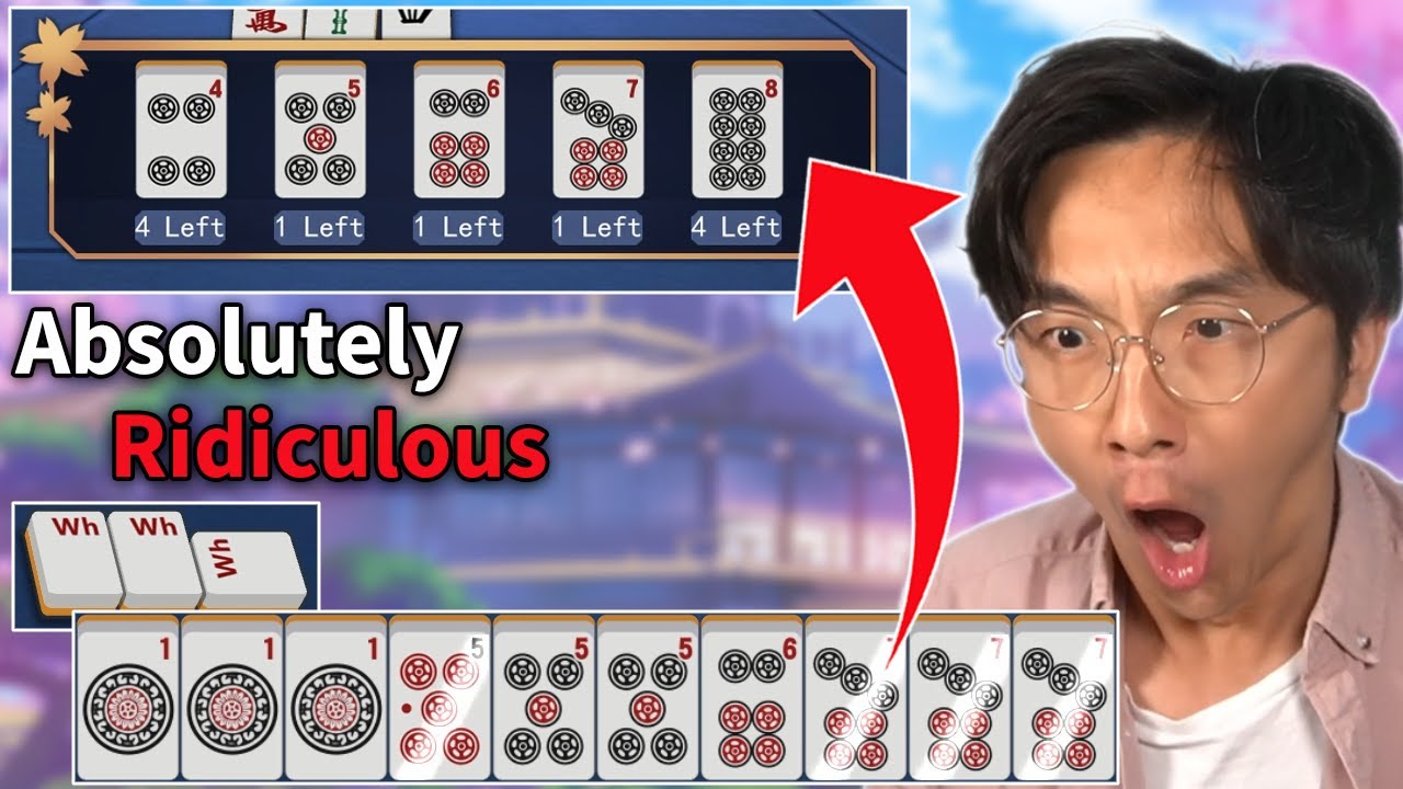 One Of The Most ABSURD Hands I've Ever Seen In Mahjong [Mahjong Soul]