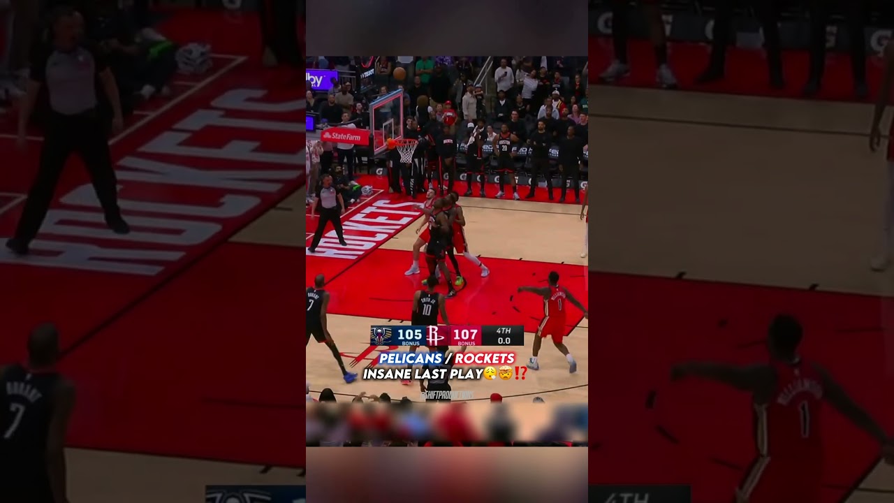 Pelicans Vs Rockets Insane Game Ending😮&zwj;💨🤯⁉️#basketball #nba #trending #highlights