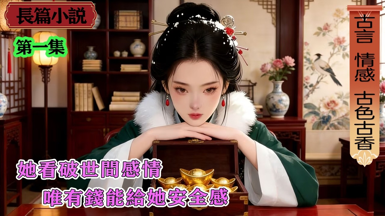1長篇小說《折盡春風》01（重新上傳第一集） 她是州牧家的大小姐，看破世間感情，唯有錢能給她安全感！他是丞相家的大將軍，歷經萬事百態，卻唯獨忘不掉她見財時的笑。