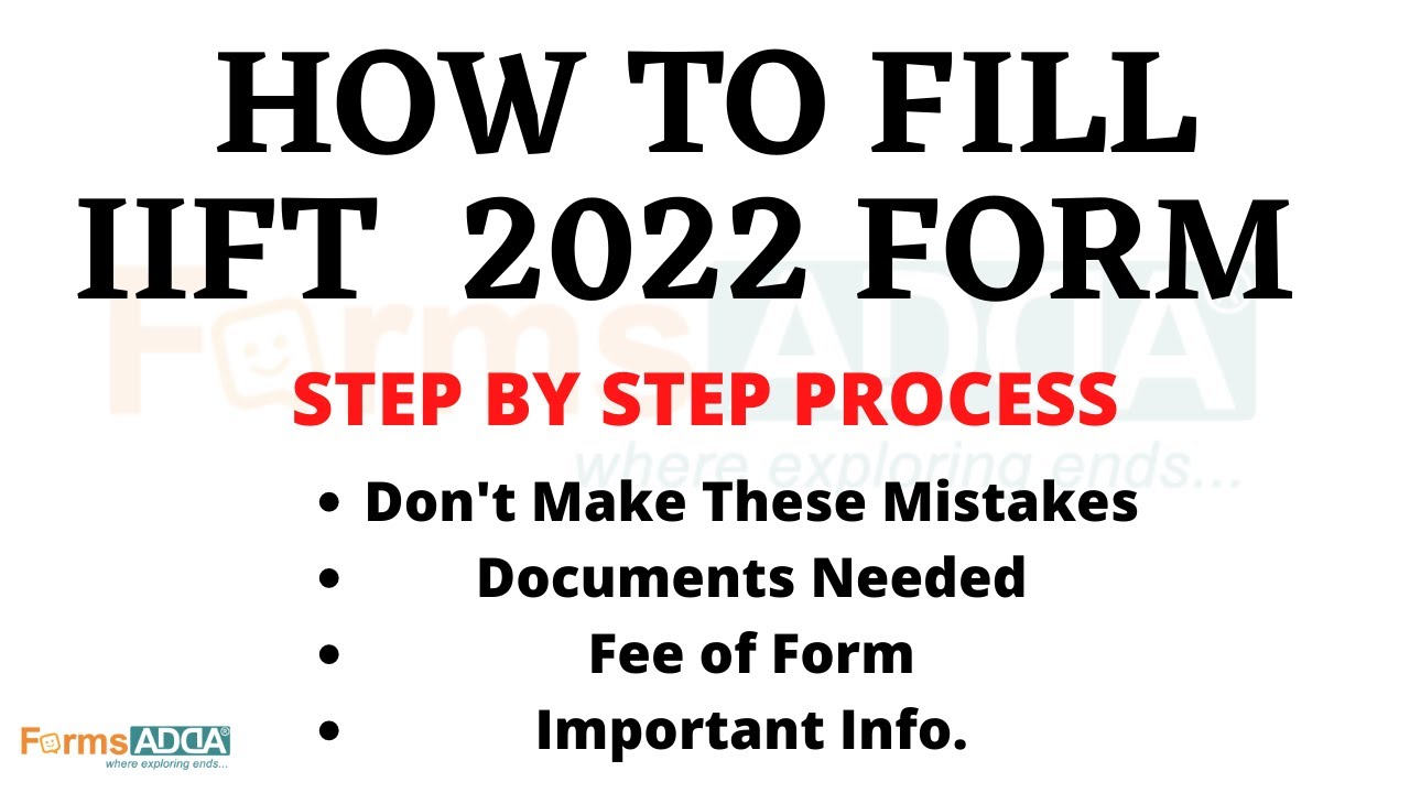 HOW TO FILL IIFT 2022 FORM || STEP BY STEP PROCESS ||