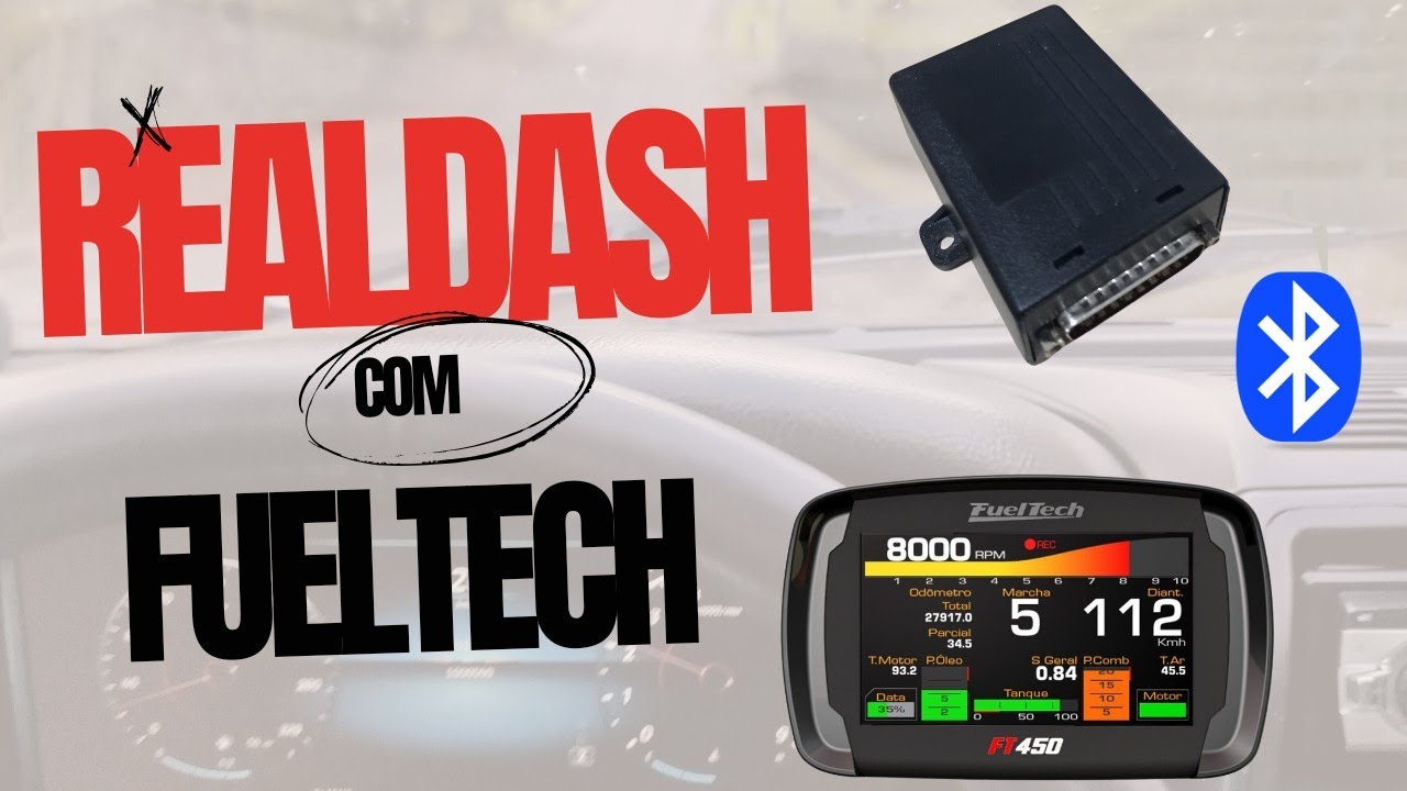 Realdash na  Fueltech via Bluetooth. DASHCAPTOR