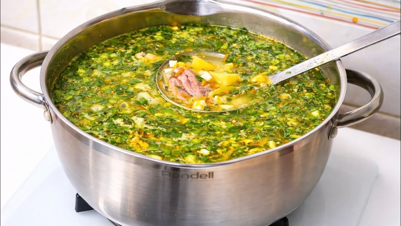 ЗЕЛЁНЫЙ БОРЩ, от которого НЕВОЗМОЖНО оторваться! Самый вкусный рецепт