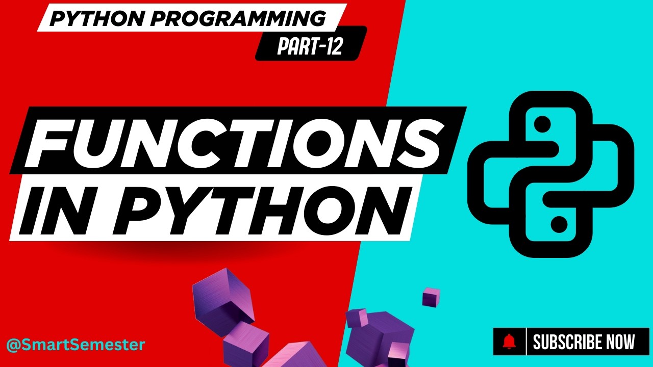 Functions and their Types | Python Programming | Basics to Advanced Concepts