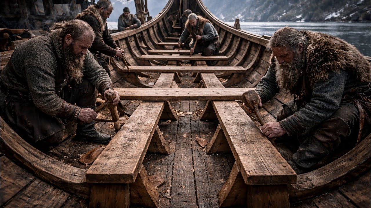 Behind the scenes of Viking ship construction in the Age of Ascension.
