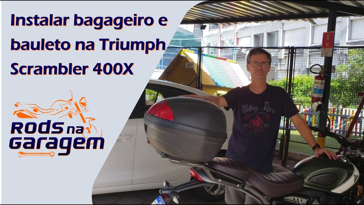 Scrambler 400X - Instalar bagageiro e bauleto