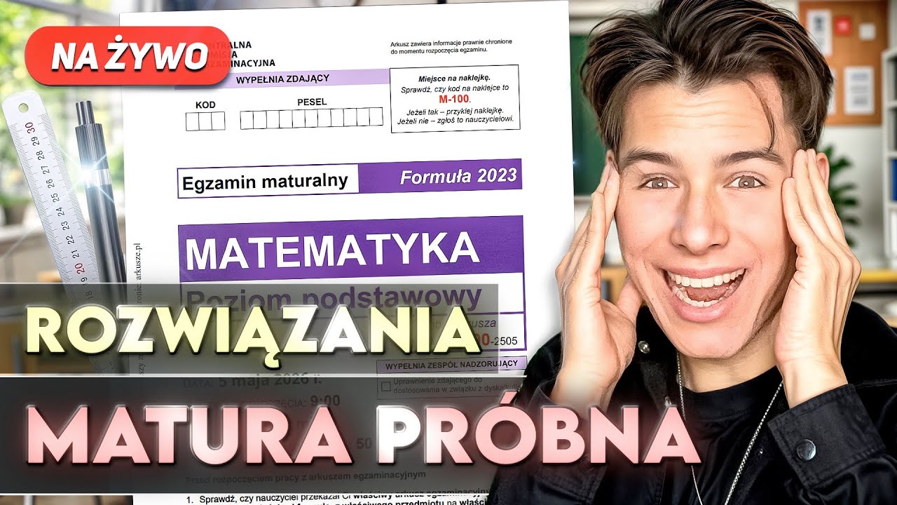 [🔴 LIVE] MATURA PR&Oacute;BNA &ndash; PRZEMYŚLENIA
