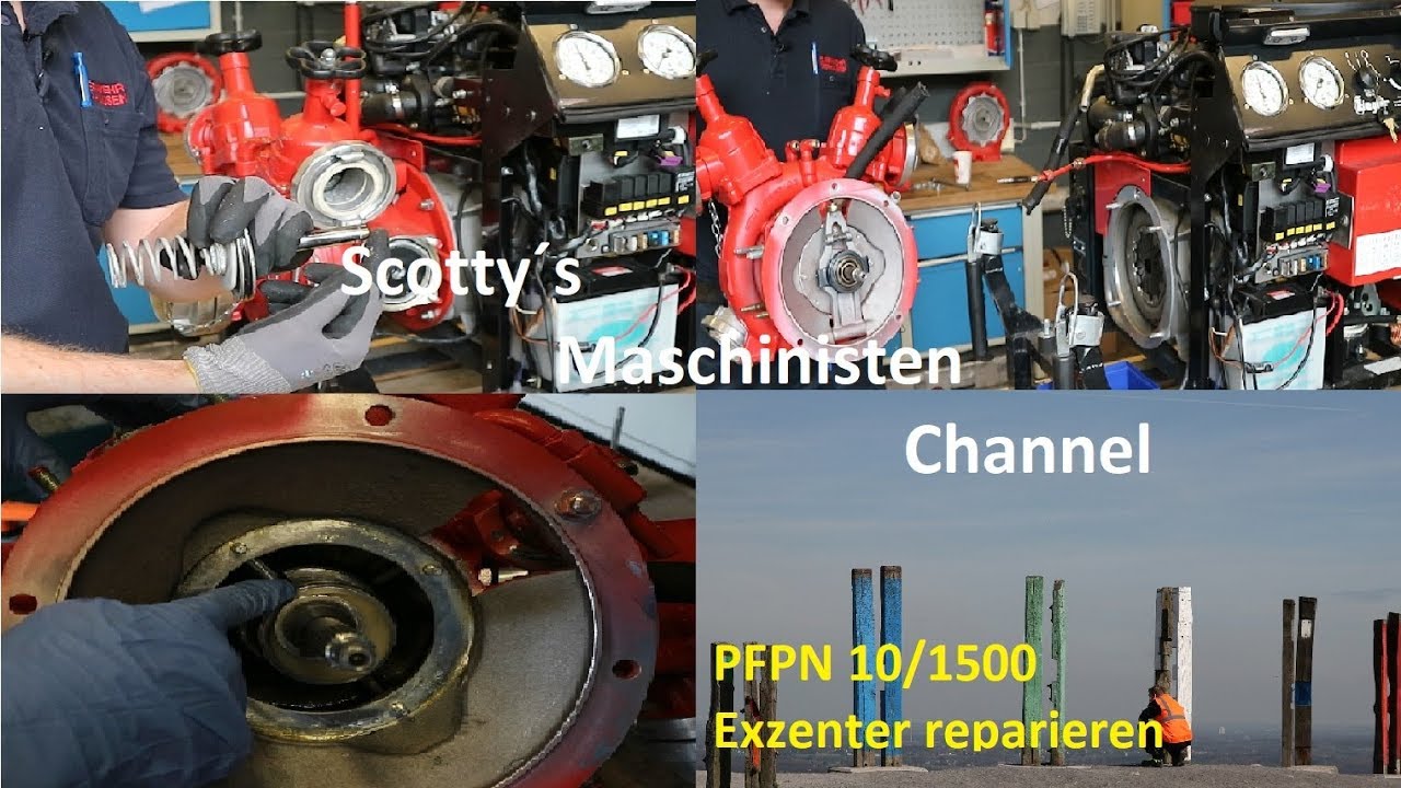 Feuerwehrpumpe PFPN 10/1500  Exzenter reparieren