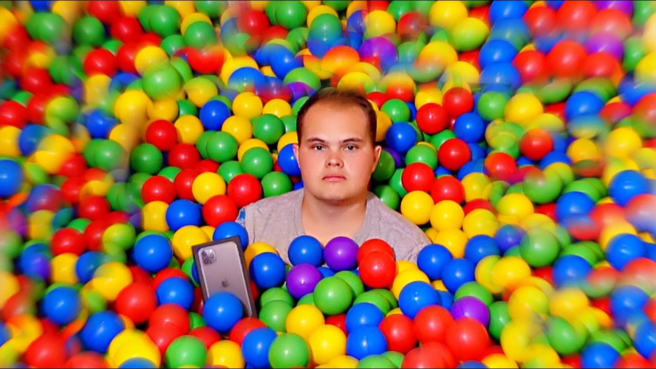 Find the iPHONE in the GIANT BALL PIT!