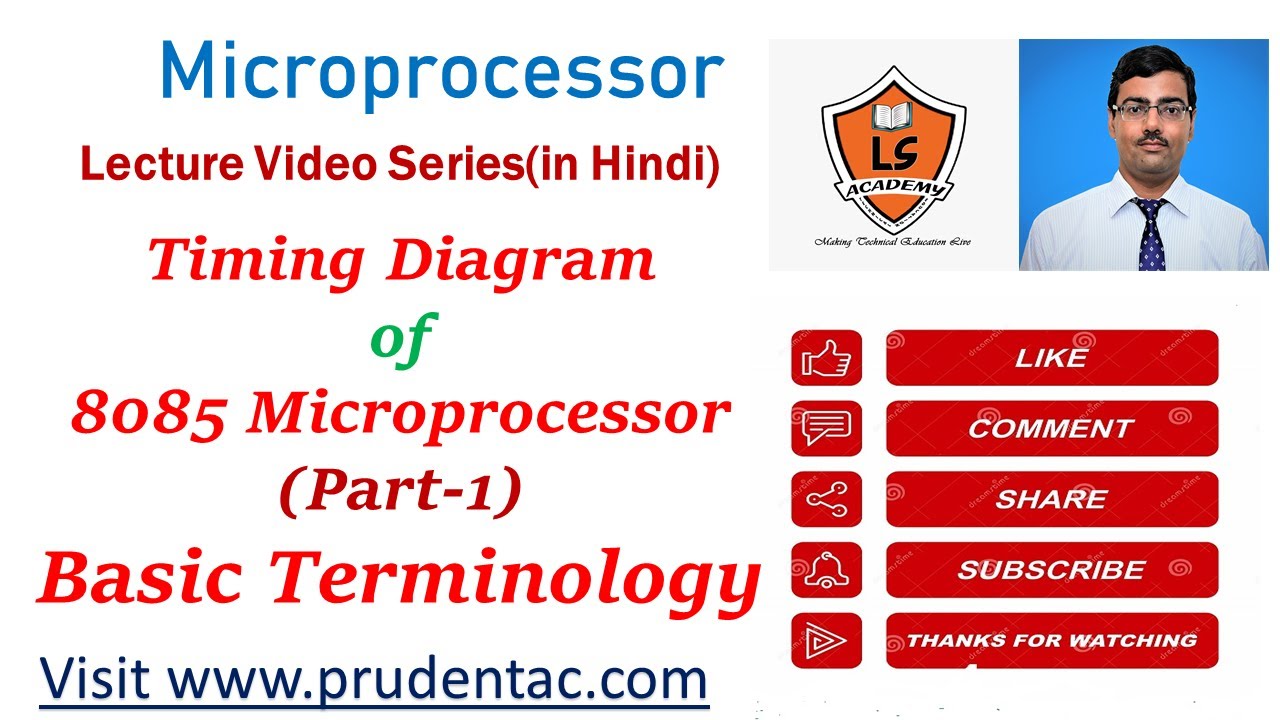 Timing diagram of 8085 Microprocessor (Part 1) | Basic Terminology | Microprocessor Lecture Series
