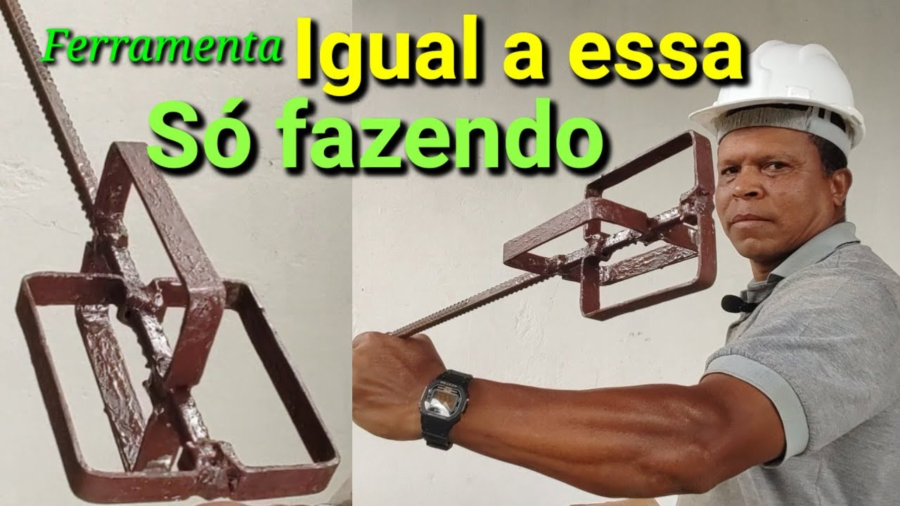 Misturador de argamassa fácil de fazer.