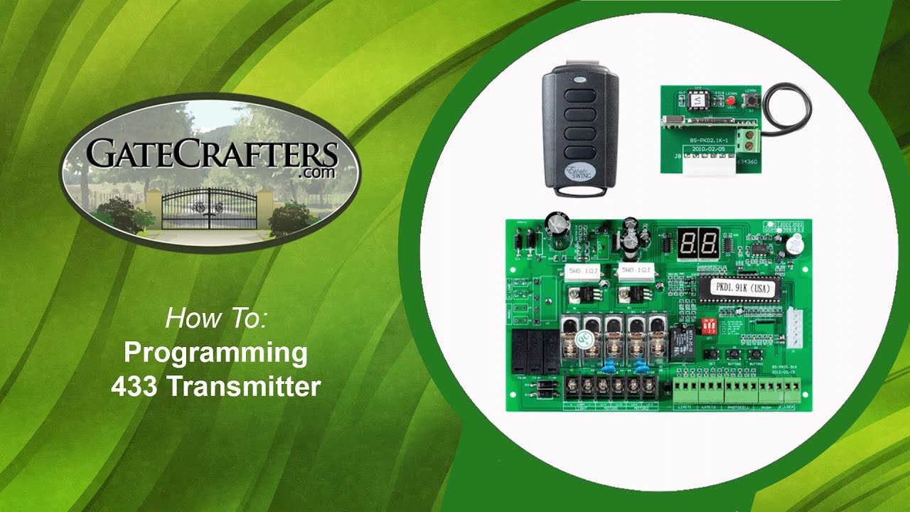 How To Program Remote Transmitter For Estate Swing 1000 Series Driveway Gate Opener