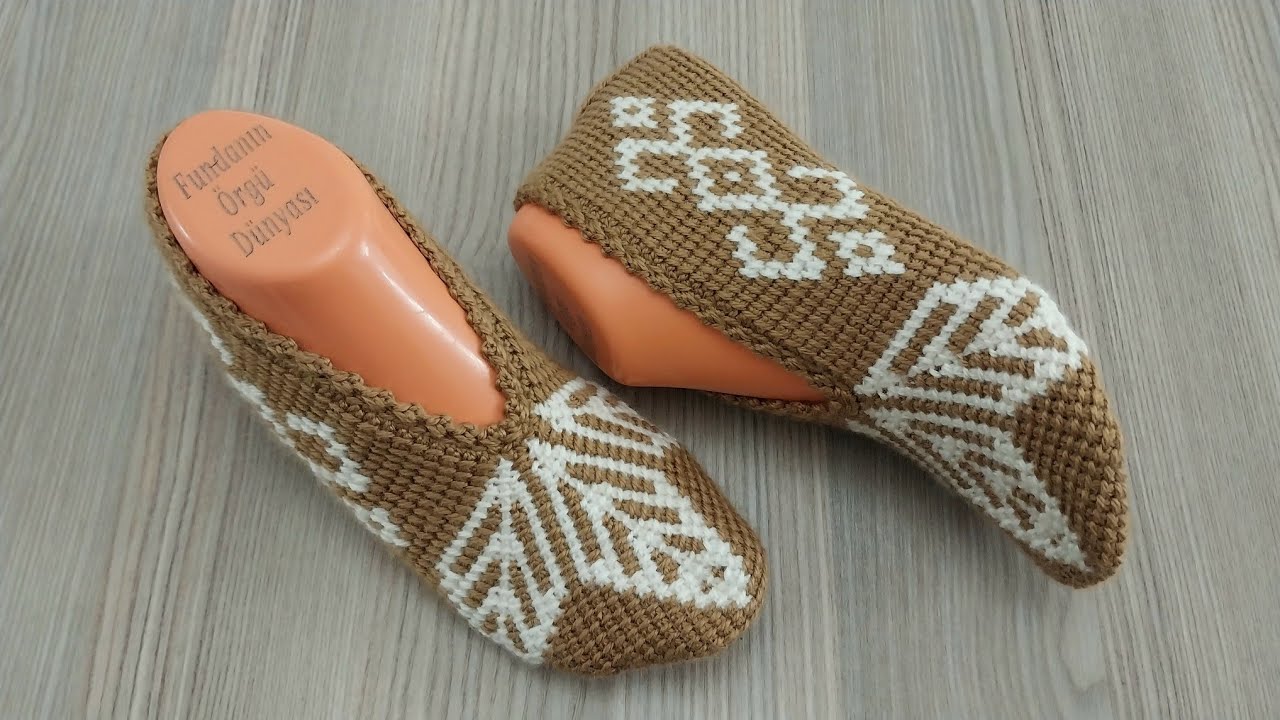 Kilim Desenli Tunus İşi Patik 