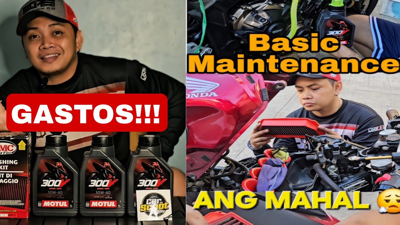  Basic Maintenance Done Para sa CB650R ko | Change Oil using Motul 300v | BMC Air filter Cleaning 