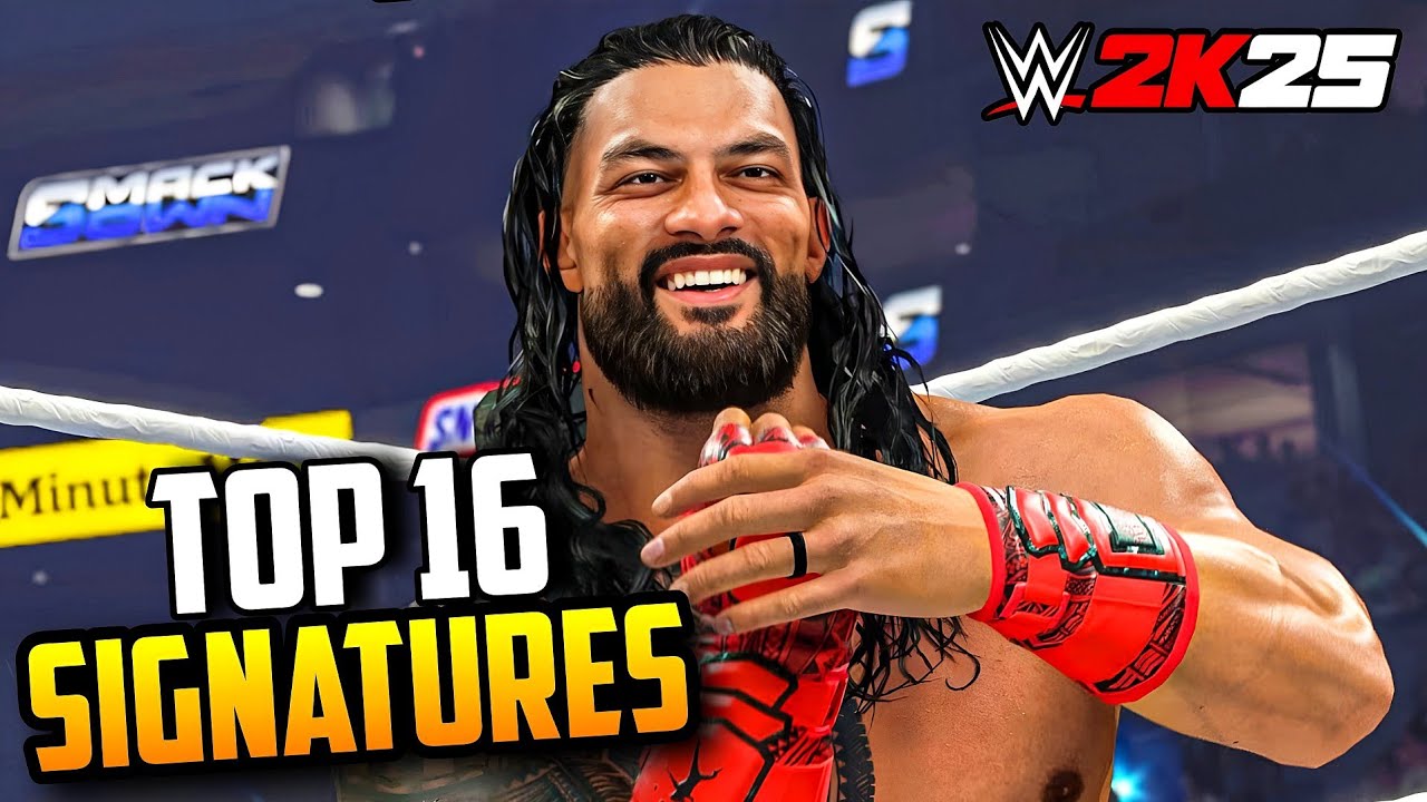 WWE 2K25 Top 16 Signature Moves (WWE 2K25 Signatures)