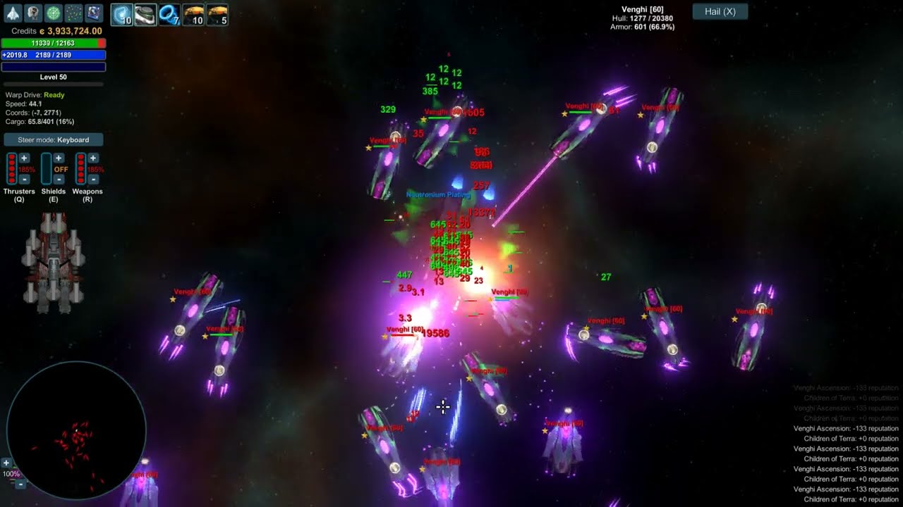 Star Valor - Cerberus vs Venghi Hunter Fleet