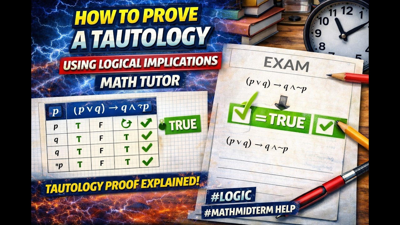 Logical Implications – Proving a Tautology in Propositional Logic