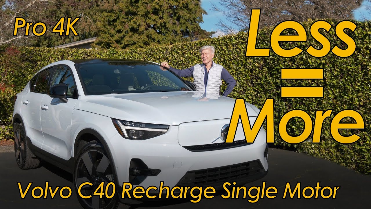 2024 Volvo C40 Recharge Single Motor Costs Less, Travels Farther, Sprints Slower. #cars #EVs
