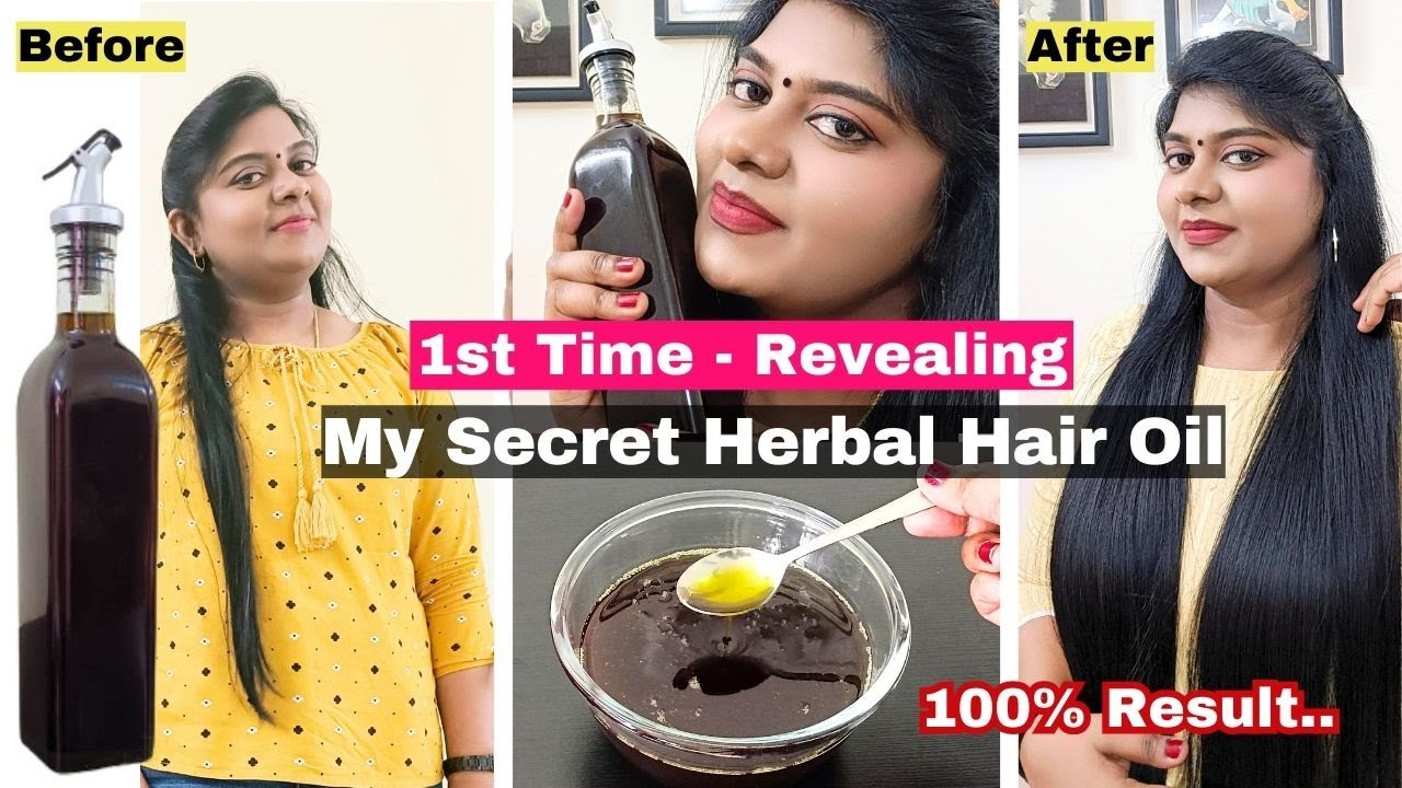 🤗1st Time - Sharing My Secret Regular Herbal Hair Oil | அடர்த்தியான நீளமான முடியை பெற இது போதும்