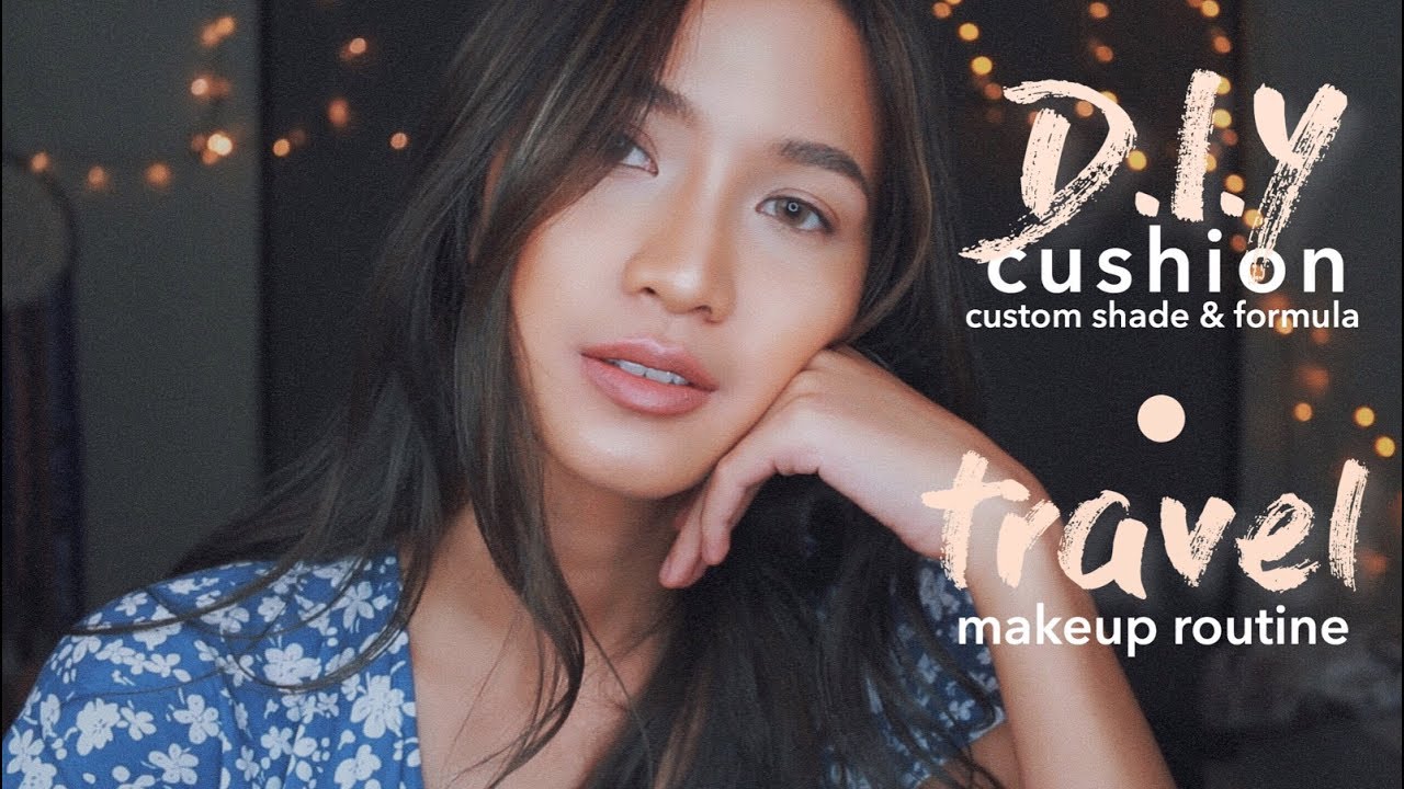 DIY CUSHION + EASY TRAVEL MAKEUP ROUTINE [BAHASA INDONESIA]