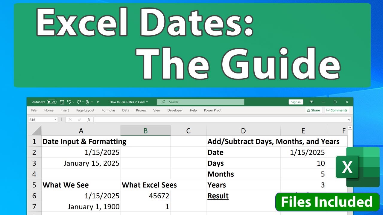 Как использовать даты в Excel — 10 вещей, которые вы должны знать