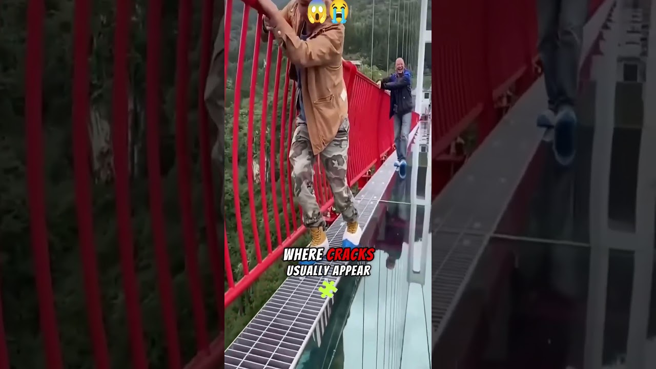 Shocking Moment China&rsquo;s Glass Bridge Collapses for Real! 😱😨