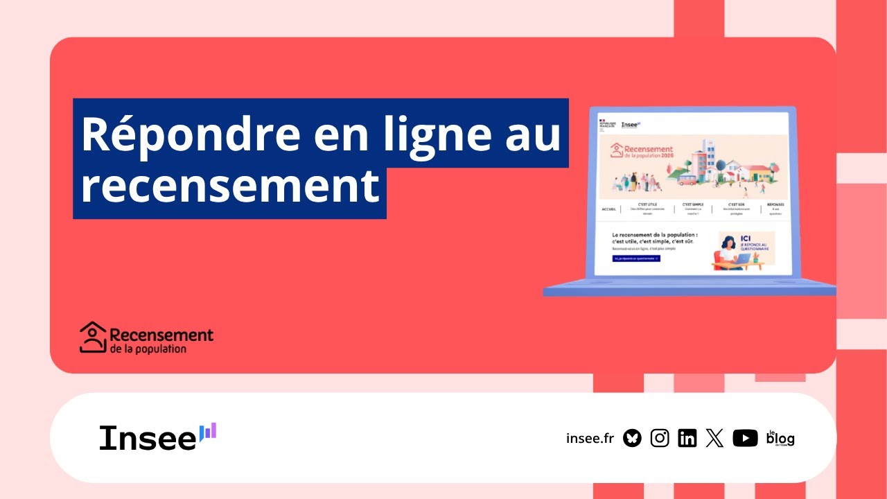 R&eacute;pondre en ligne au recensement de la population