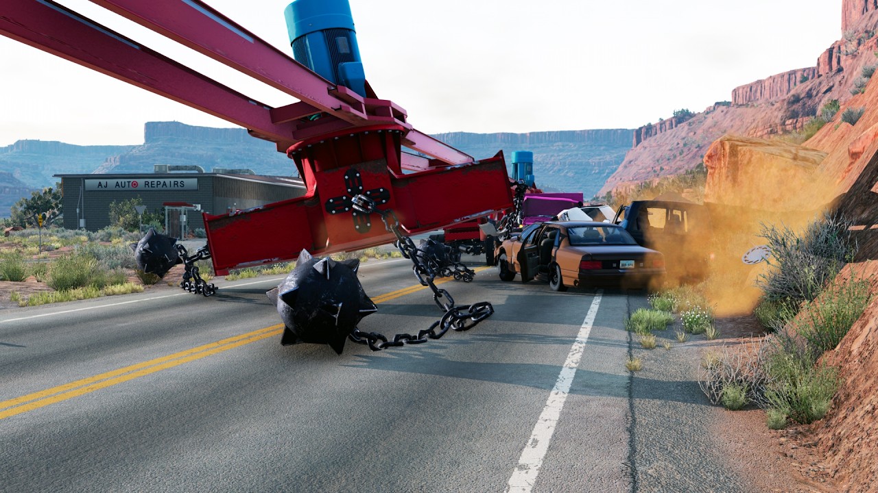 Just Crashes #108 - BeamNG Drive (Giant Flail)