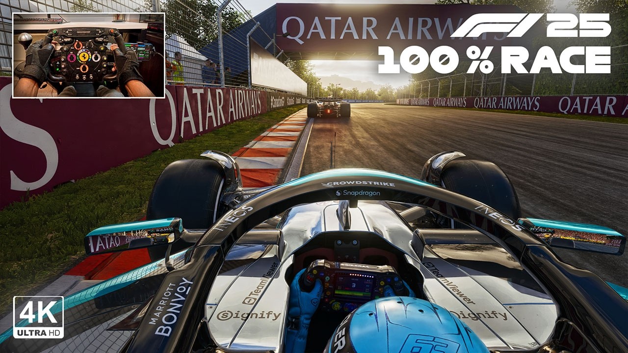F1 25 Ultra Realistic Team Radio - George Russell's Mercedes AMG W16 Canadian GP 100% Race Gameplay
