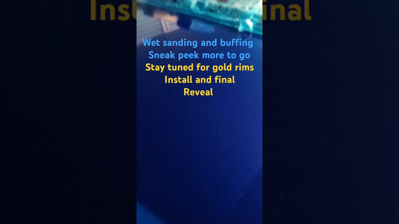 wet sanding and buffing(compound only) more to go 