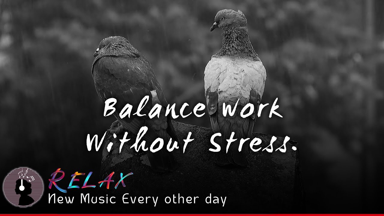 Relaxing Music & Rain Sounds | Beautiful Piano Music, Background Music, Sleep Music | 1 hr