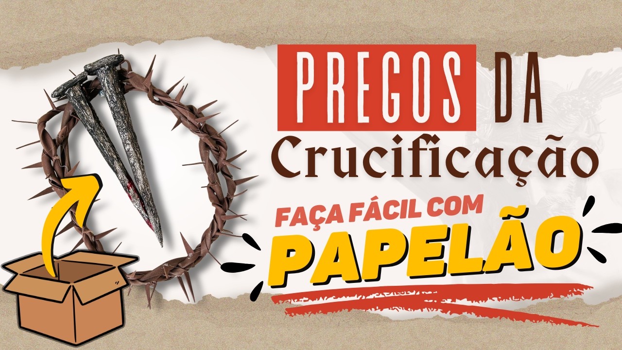 PÁSCOA na EBD: O prego que ensina sobre Jesus (DIY Fácil)! ✝️✨
