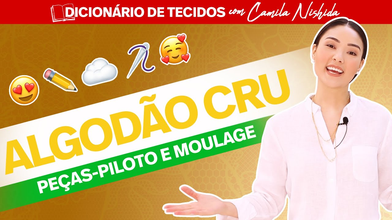 ALGOD&Atilde;O CRU: O TECIDO PARA FAZER PE&Ccedil;AS PILOTO E TELAS DE MOULAGE - CAMILA NISHIDA MAXIMUS TECIDOS