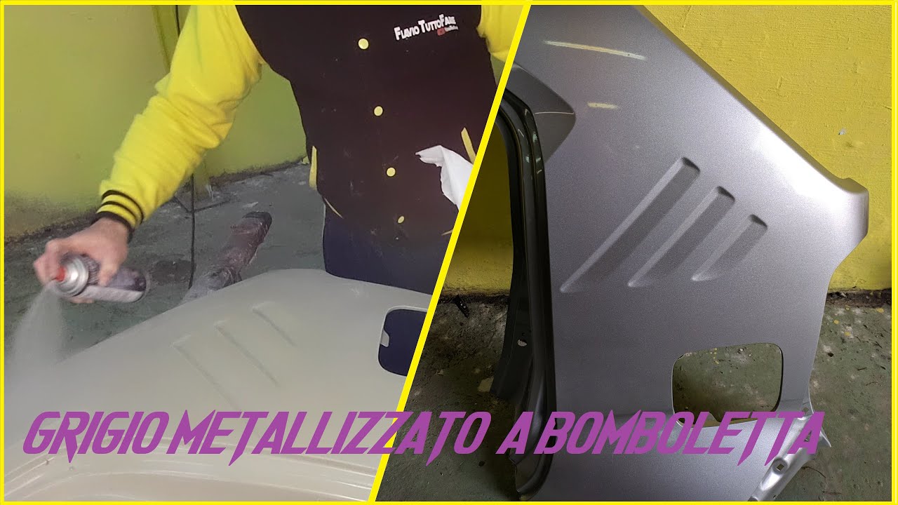 come spruzzare correttamente il grigio metallizzato a bomboletta