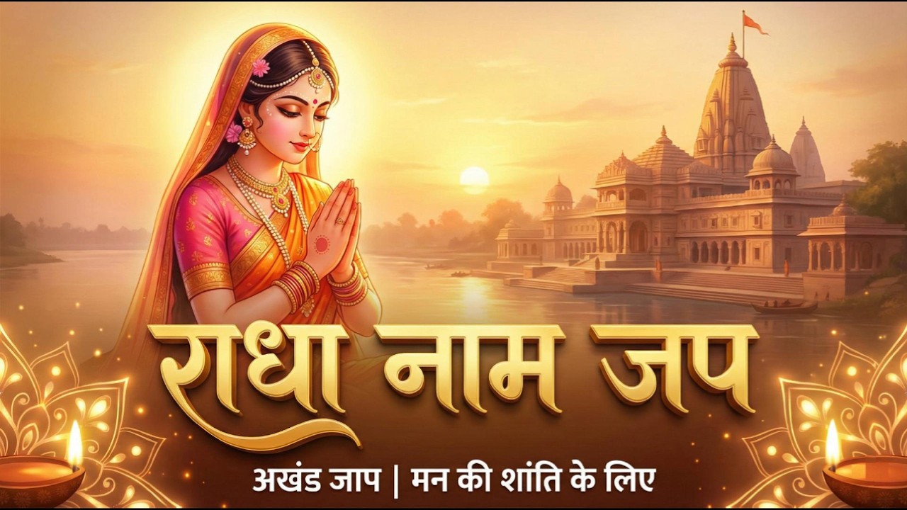 Radha Naam Jap | राधा नाम जप | 108 Times | Peaceful Morning Chant for Positivity