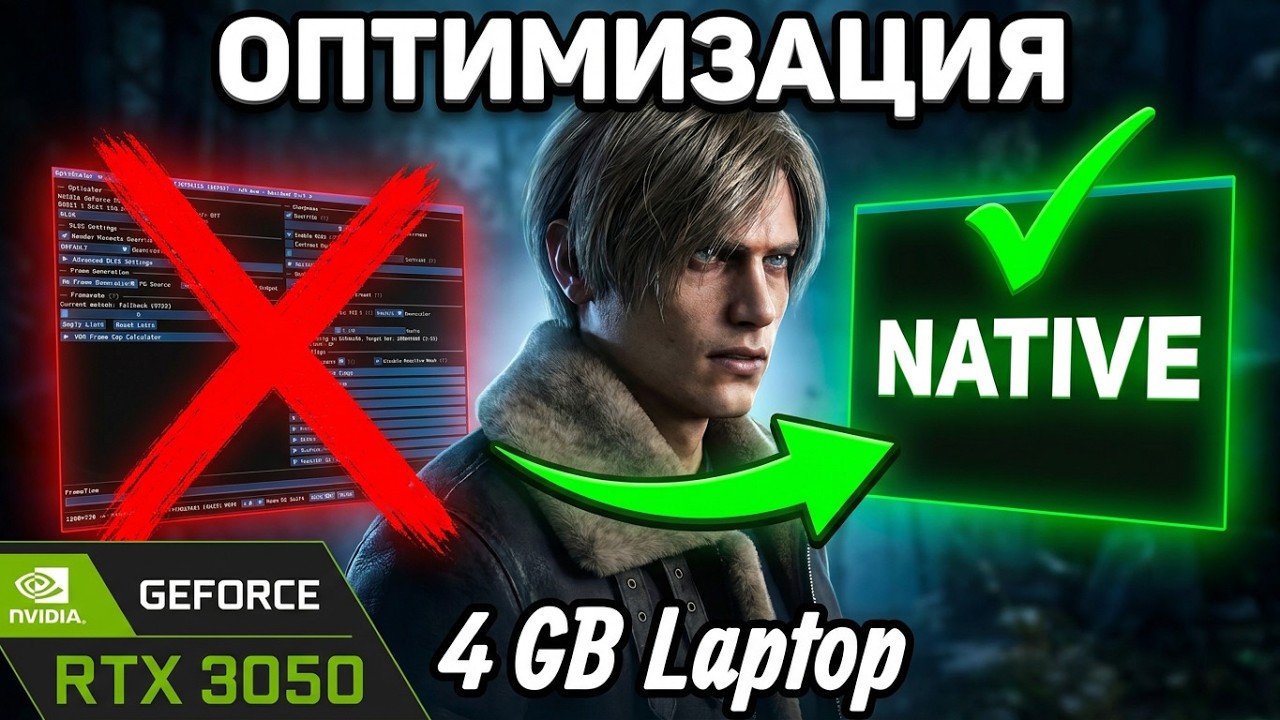 Оптимизация Resident Evil 4 Remake | Optimization Guide | RTX 3050 4GB Laptop | 10750H | 2x16GB