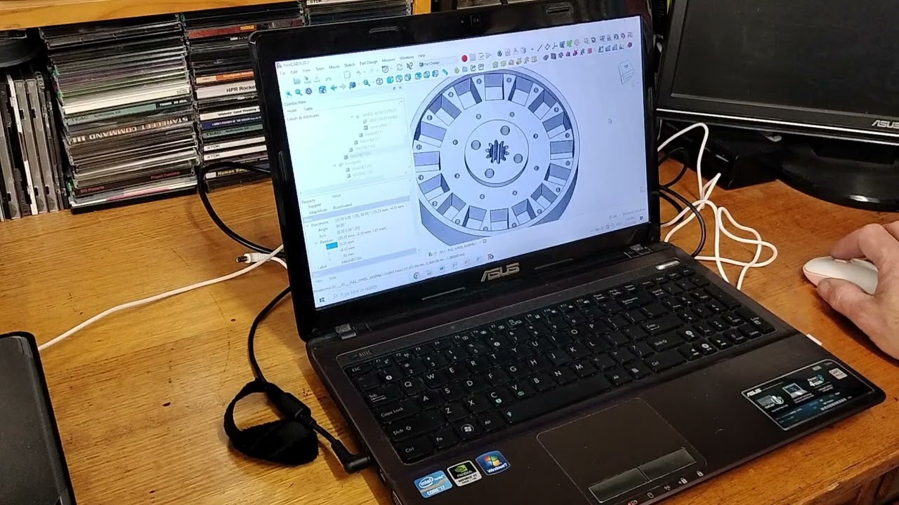 KT Engine - Wheel Design on 'FreeCAD' 3D Software - 013
