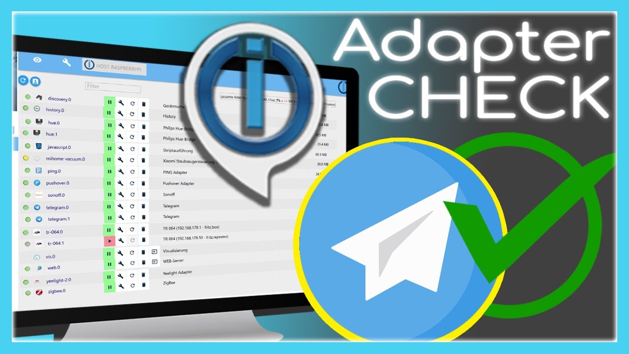 Nachrichten aufs Handy senden lassen mit Telegram Adapter ✔️ ioBroker Adapter CHECK #3