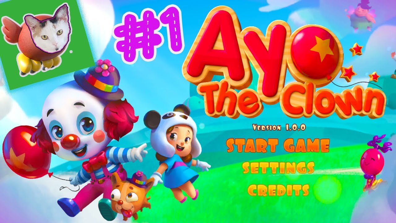 Ayo The Clown 🤡 🎪 🤹‍♀️ | Level 1-1 to 1-4  with 1st Boss | Gameplay on Nintendo Switch !