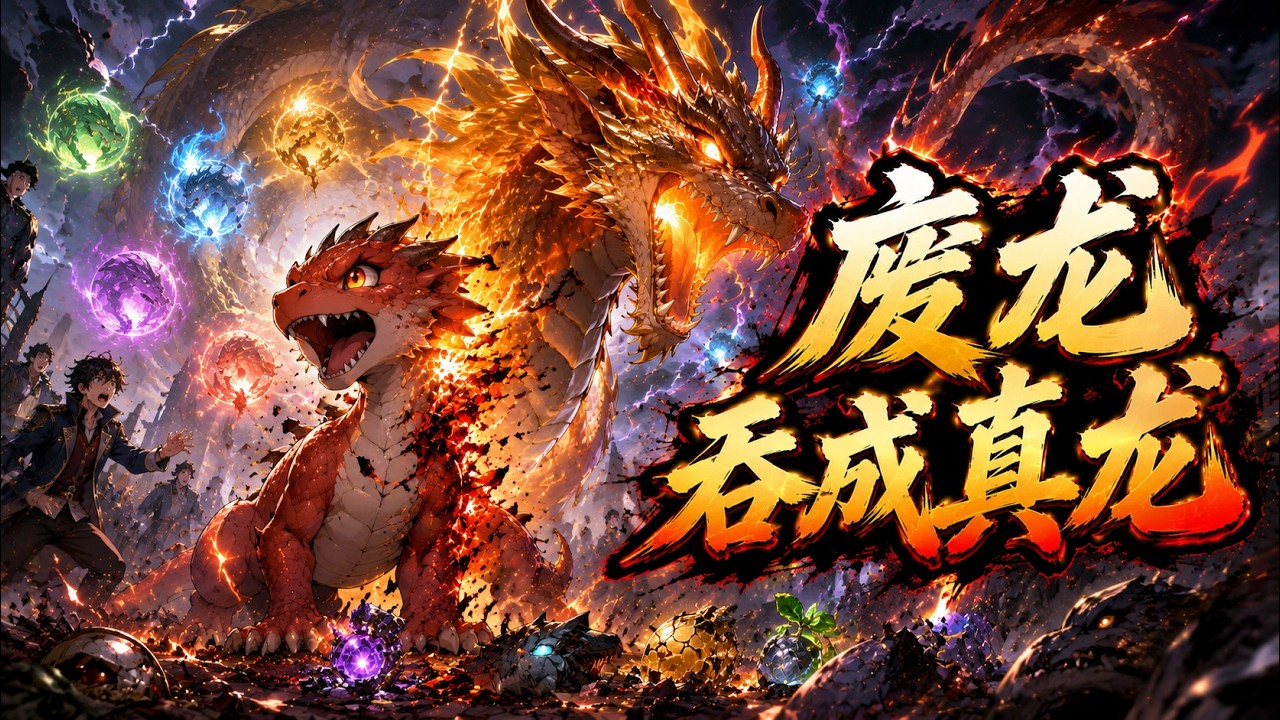 【FULL】《废柴小火龙：吞噬就能无限进化》谁能想到，被挖走龙源的F级废龙竟一路进化成九天真龙！！｜爆更剧场