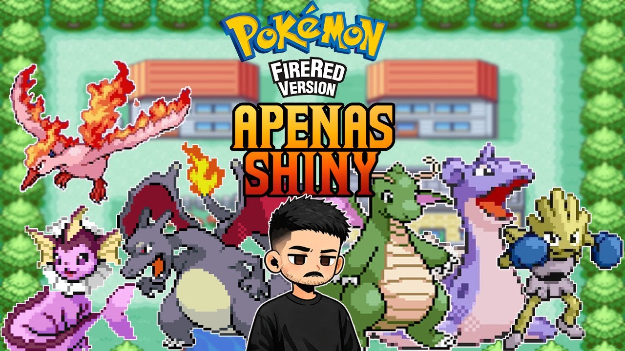 #01 - Zerando Pokémon FIRE RED só com SHINY | Shiny Hunt. #pokémon #firered